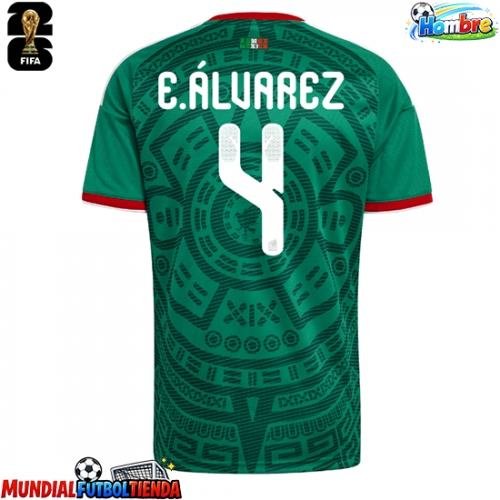 Camiseta México Edson Alvarez #4 Primera Equipación Replica Mundial 2026 mangas cortas